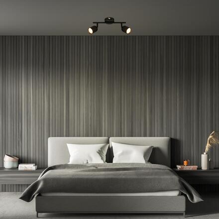 BRILONER Bodové svítidlo Spot, 27,5 cm, 2x GU10, max. 9W, černá 2145025