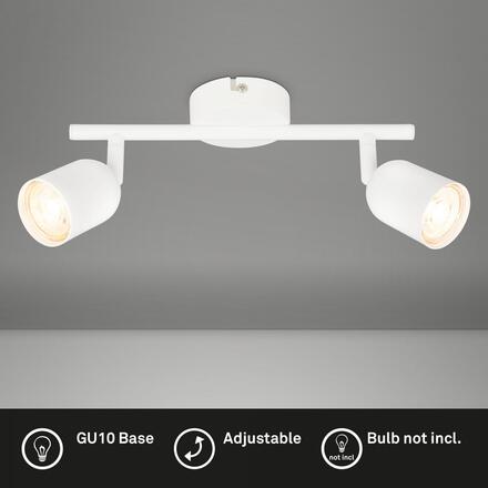 BRILONER Bodové svítidlo Spot, 27,5 cm, 2x GU10, max. 9W, bílé 2145026