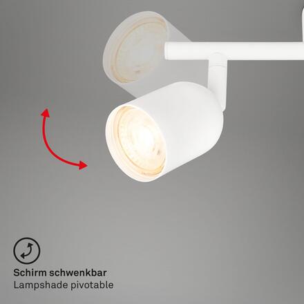 BRILONER Bodové svítidlo Spot, 27,5 cm, 2x GU10, max. 9W, bílé 2145026