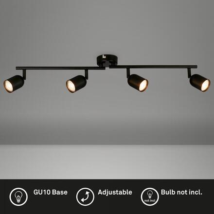 BRILONER Bodové svítidlo Spot, 70,5 cm, 4x GU10 max. 9W, černá 2145045