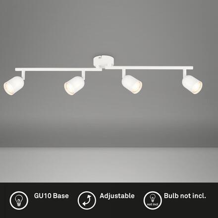 BRILONER Bodové svítidlo Spot, 70,5 cm, 4x GU10, max. 9W, bílé 2145046