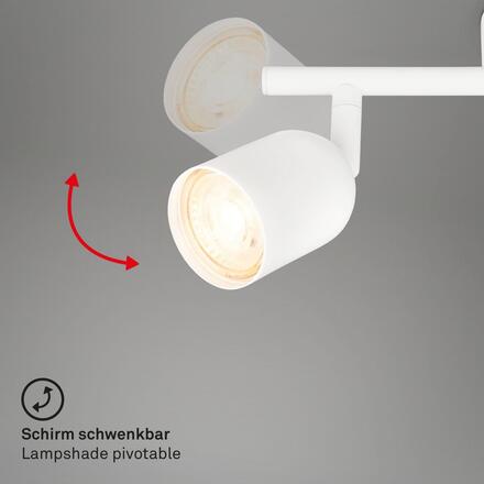 BRILONER Bodové svítidlo Spot, 70,5 cm, 4x GU10, max. 9W, bílé 2145046