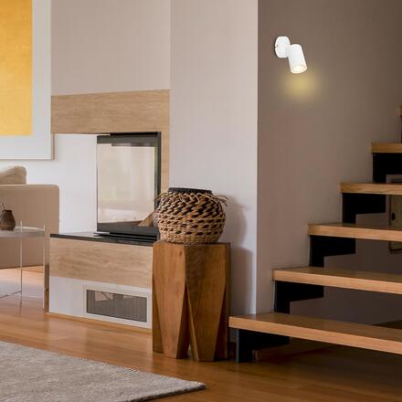 BRILONER Tib nástěnné svítidlo do interiéru, nastavitelné, On/Off nástěnným vypínačem, bílé 2172016