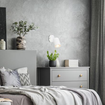 BRILONER Tib nástěnné svítidlo do interiéru, nastavitelné, On/Off nástěnným vypínačem, bílé 2172016