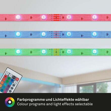 BRILONER USB RGB LED pásek 500 cm 0,04W bílé BRILO 2308-150