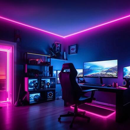 BRILONER COB LED pásek 3m, dálkový ovladač, RGB IC dynamické barvy, bílý 2322480