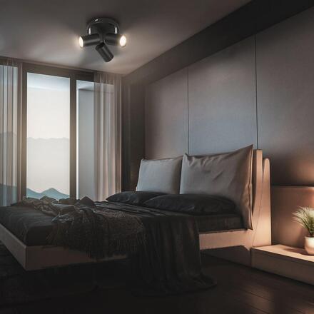 BRILONER Supo stropní bodové svítidlo - GU10 patice, max. 9W, nastavitelné, 3-ramenné, černá 2365035