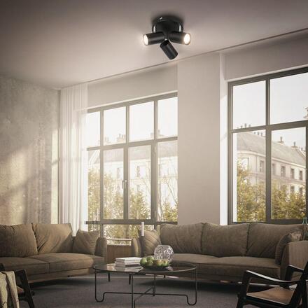 BRILONER Supo stropní bodové svítidlo - GU10 patice, max. 9W, nastavitelné, 3-ramenné, černá 2365035