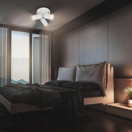 BRILONER Supo stropní bodové svítidlo - GU10 patice, max. 9W, nastavitelné, 3-ramenné, bílé 2365036