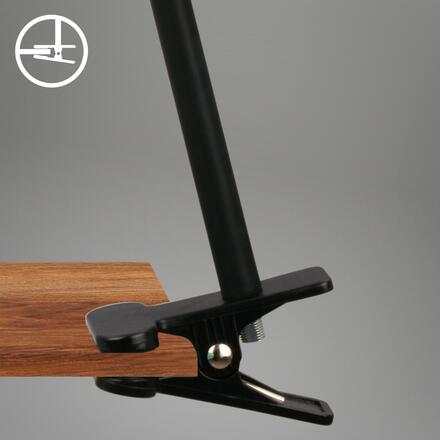 BRILONER Tari LED lampička na psací stůl, stmívatelné, magnetická hlava, černá 2499015