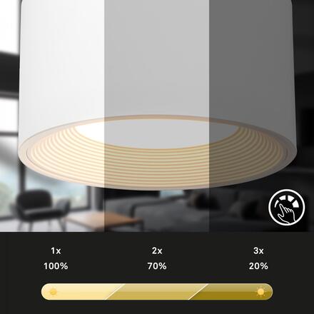 BRILONER Tari LED lampička na psací stůl, stmívatelné, magnetická hlava, bílé 2499016
