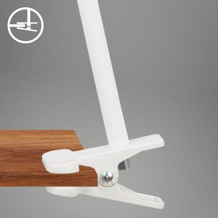 BRILONER Tari LED lampička na psací stůl, stmívatelné, magnetická hlava, bílé 2499016