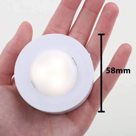 BRILONER LED skříňkové svítidlo pr. 5,8 cm 6x60lm bílé BRILO 2632066