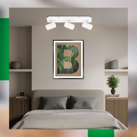 BRILONER Isil A LED stropní bodové svítidlo, energetická třída A, 3-ramenné, 50.000h životnost, nastavitelné, bílé 2840036