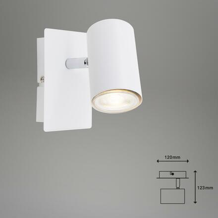 BRILONER Bodové svítidlo 12,3 cm 1xGU10 40W bílé BRILO 2857-016