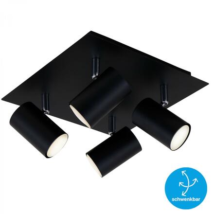 BRILONER Bodové svítidlo 26,5 cm 4xGU10 40W černá BRILO 2857-045