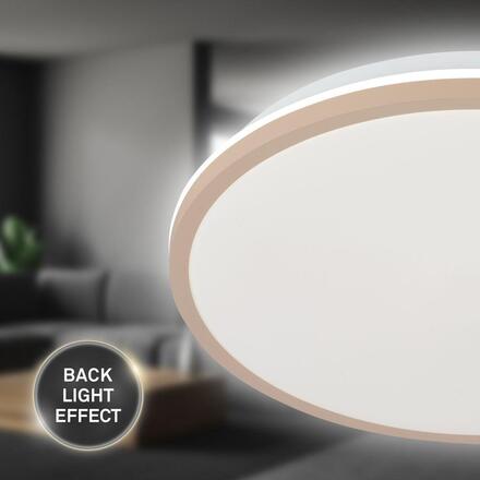 BRILONER Lana stropní svítidlo pr.28 cm - 15W, 1500lm, LED, přímé a nepřímé osvětlení, neutrální bílá, béžová 3046011