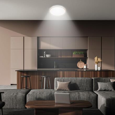 BRILONER Lana stropní svítidlo pr.28 cm - 15W, 1500lm, LED, přímé a nepřímé osvětlení, neutrální bílá, béžová 3046011