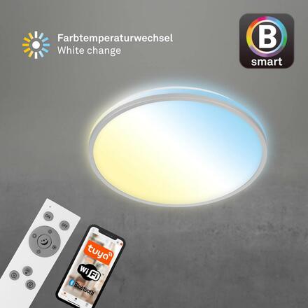 BRILONER LED CCT Smart stropní svítidlo pr. 33,3 cm 24W 2500lm chrom BRILO 3064-014