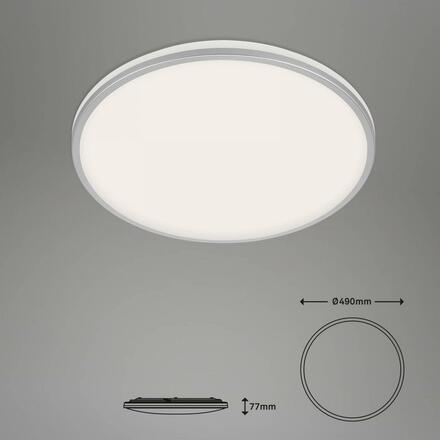 BRILONER LED CCT Smart stropní svítidlo pr. 49 cm 42W 4500lm chrom BRILO 3065-014