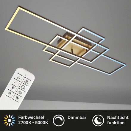 BRILONER LED CCT rám 104 cm 51W 5500lm černá BRILO 3156-014