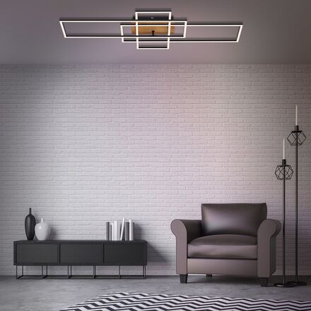 BRILONER LED CCT rám 104 cm 51W 5500lm černá BRILO 3156014