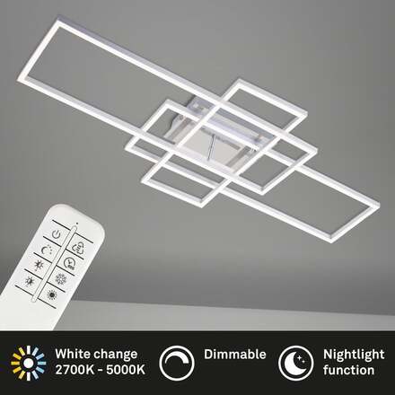 BRILONER LED CCT rám 104 cm 51W 5500lm chrom BRILO 3156018