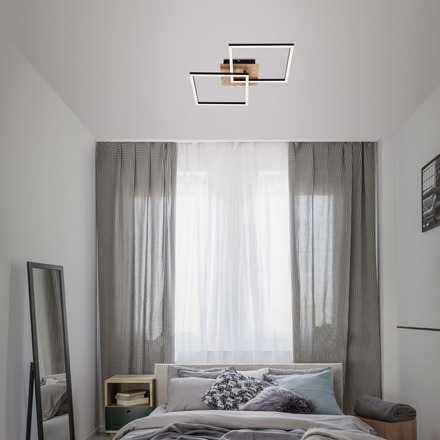 BRILONER LED stropní svítidlo, 62 cm, 24 W, černá BRILO 3210-014