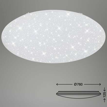 BRILONER LED stropní svítidlo hvězdné nebe, CCT, noční světlo, dálkový ovladač, stmívatelné BRILO 3318-016