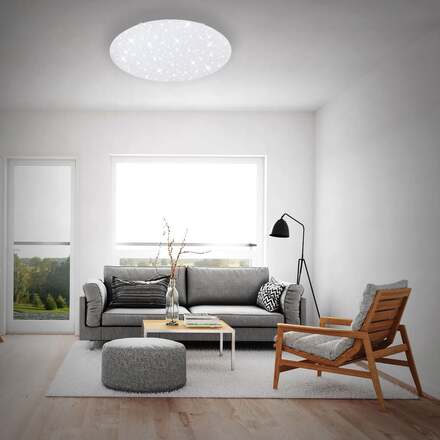 BRILONER LED stropní svítidlo hvězdné nebe, CCT, noční světlo, dálkový ovladač, stmívatelné BRILO 3318-016