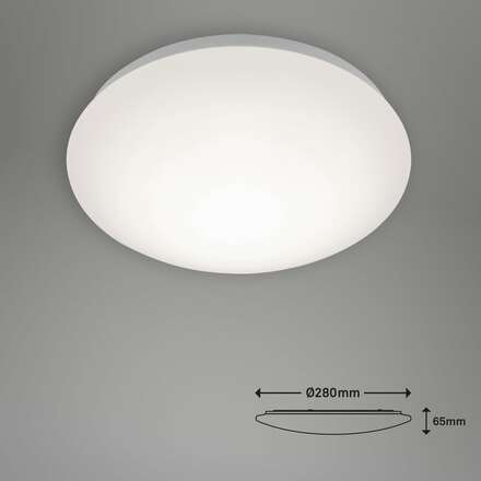 BRILONER LED stropní svítidlo, pr. 28 cm, 12 W, bílé BRILO 3324-016