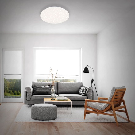 BRILONER LED stropní svítidlo hvězdné nebe, CCT, noční světlo, dálkový ovladač, stmívatelné BRILO 3328-016