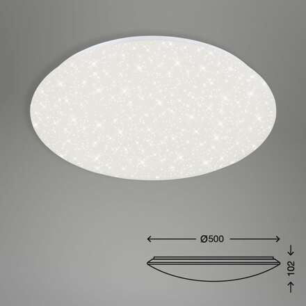 BRILONER LED stropní svítidlo hvězdné nebe, CCT, noční světlo, dálkový ovladač, stmívatelné BRILO 3328-016