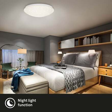 BRILONER LED stropní svítidlo hvězdné nebe, CCT, noční světlo, dálkový ovladač, stmívatelné BRILO 3328016