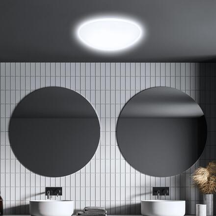 BRILONER Elipso LED svítidlo do koupelny, pohybové čidlo, soumrakový senzor 3362-016