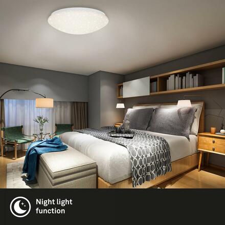 BRILONER LED stropní svítidlo hvězdné nebe, CCT, noční světlo, dálkový ovladač, stmívatelné, bílé BRILO 3367-216