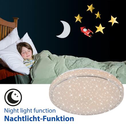 BRILONER LED stropní svítidlo hvězdné nebe, pr. 38 cm, 23 W, bílé BRILO 3374-216