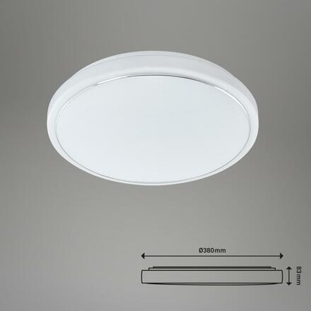 BRILONER LED stropní svítidlo hvězdné nebe, pr. 38 cm, 23 W, bílé BRILO 3374-216