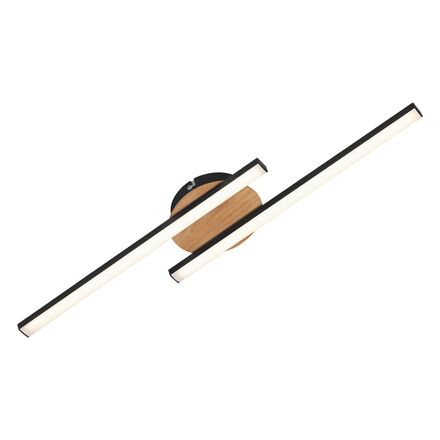 BRILONER LED nástěnné a stropní svítidlo, 55,5 cm, 12 W, černá BRILO 3448014