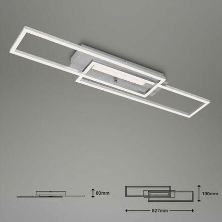 BRILONER LED stropní svítidlo, 82,7 cm, 40 W, 4400 lm, hliník BRILO 3546-018