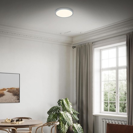 BRILONER CCT LED přisazené svítidlo pr. 38 cm, 22 W, 2900 lm, stříbrná BRILO 3704-014