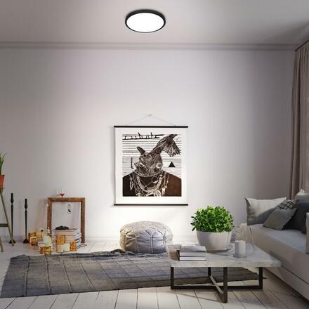 BRILONER RGBW LED přisazené svítidlo pr. 38 cm, 22 W, 2900 lm, černá BRILO 3709-015