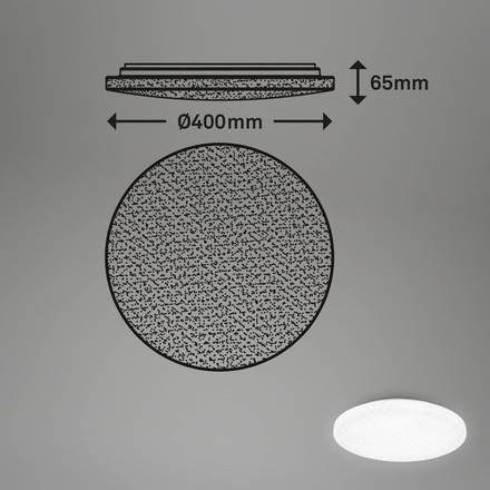 BRILONER LED stropní svítidlo 6,3 cm 24 W 2600lm bílé BRILO 3758416