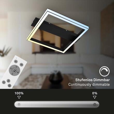 BRILONER CCT stropní svítidlo, 42 cm, 26W, 2500lm, černá 3760015