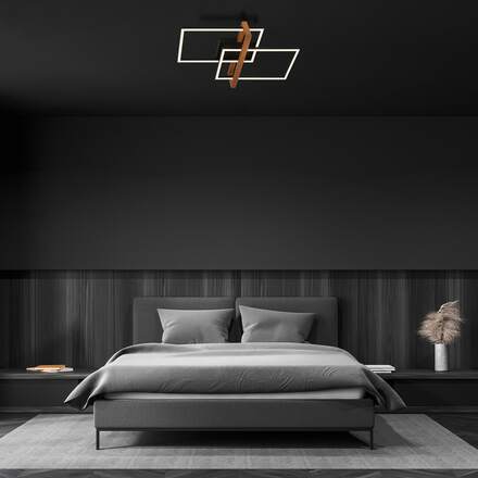 BRILONER LED stropní svítidlo, 50,5 cm, 33W, 3300lm černá BRILO 3776015