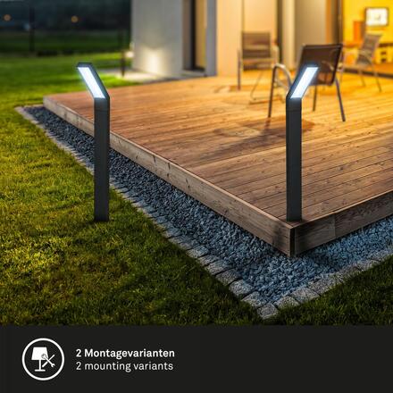 BRILONER Venkovní sloupkové svítidlo solární, soumrakový senzor, ochrana proti stříkající vodě 3796015