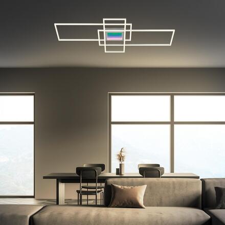 BRILONER Misy LED stropní svítidlo, stmívatelné, tunelový efekt, hliník 3804019