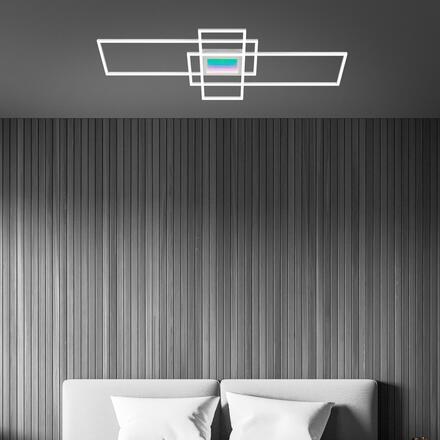 BRILONER Misy LED stropní svítidlo, stmívatelné, tunelový efekt, hliník 3804019