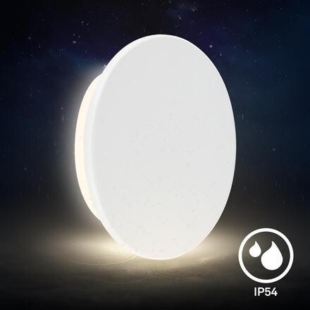 BRILONER Aurora LED nástěnné svítidlo nabíjecí, IP54, stmívatelné, dotykový vypínač, bílé 3806016