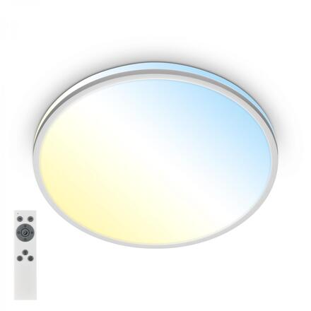 BRILONER Pulup LED stropní svítidlo, stmívatelné, dálkový ovladač, CCT, matný chrom 3821014
